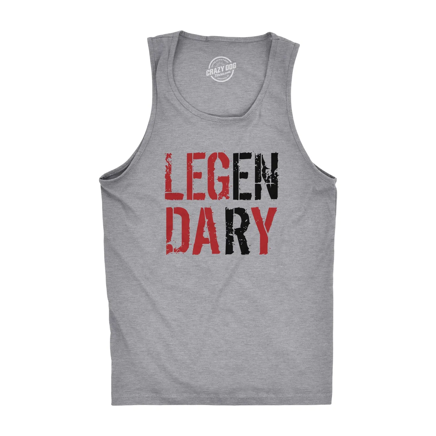 Legendary Leg Day Men's Tank Top sold by Crazy Dog T-Shirts