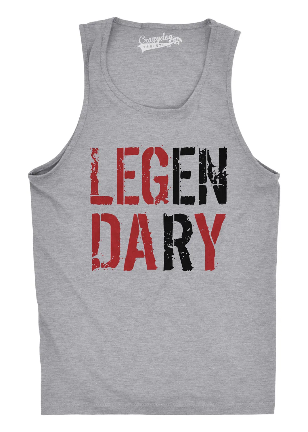 Legendary Leg Day Men's Tank Top sold by Crazy Dog T-Shirts product image thumbnail 4