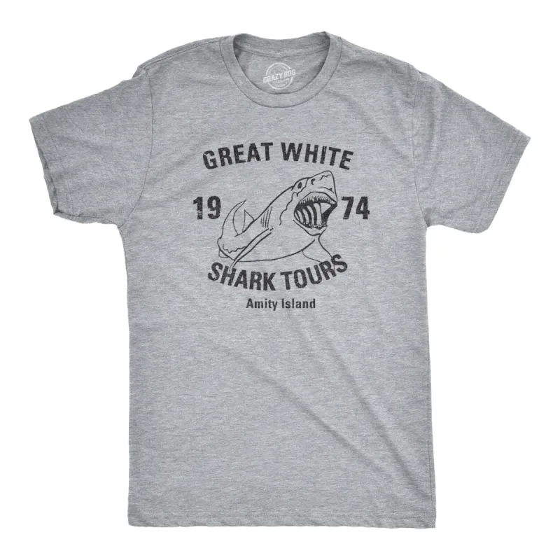 Great White Shark Tours Men's T Shirt sold by Crazy Dog T-Shirts