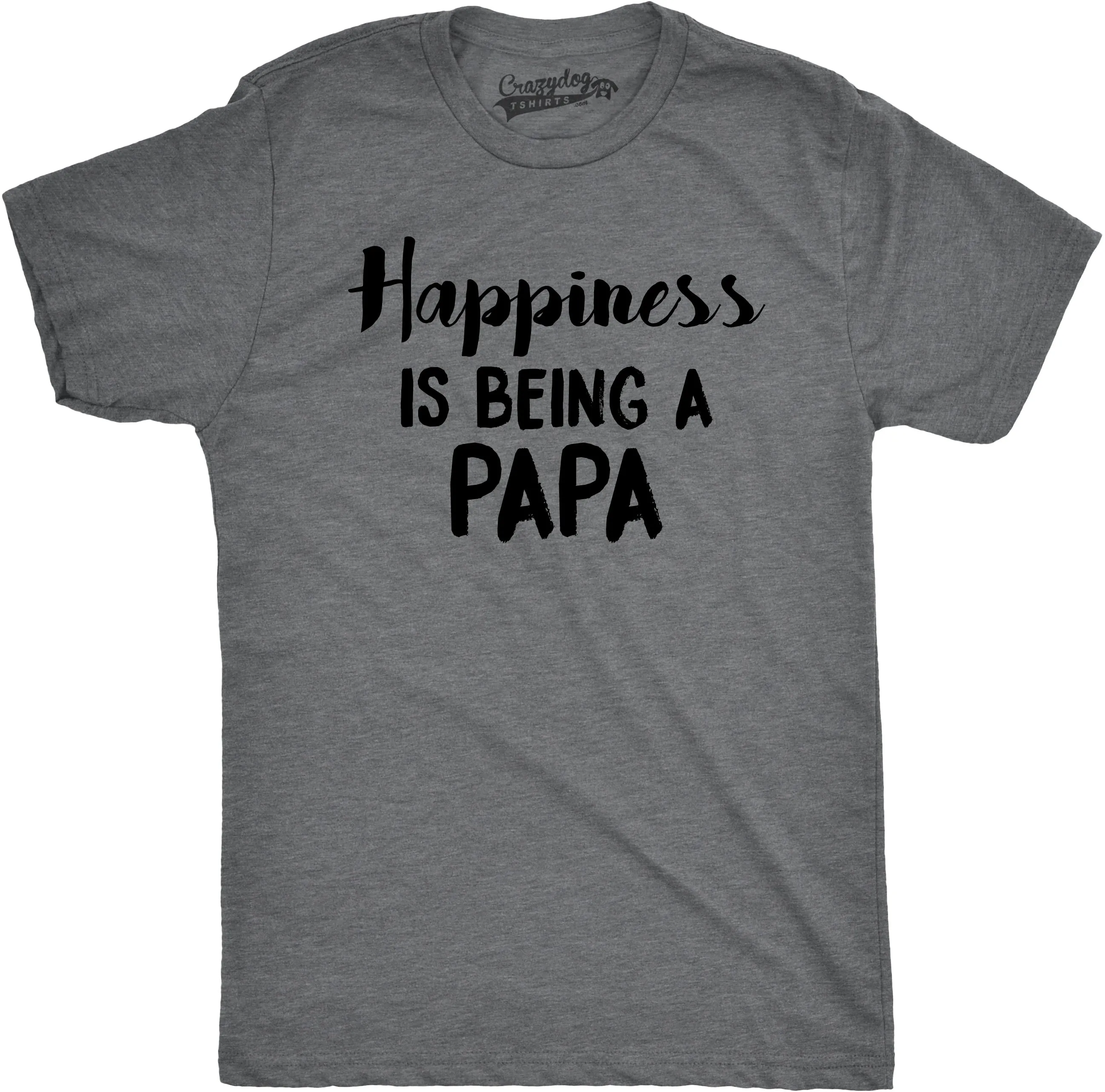 Happiness Is Being a Papa Men's T Shirt sold by Crazy Dog T-Shirts product image thumbnail 3