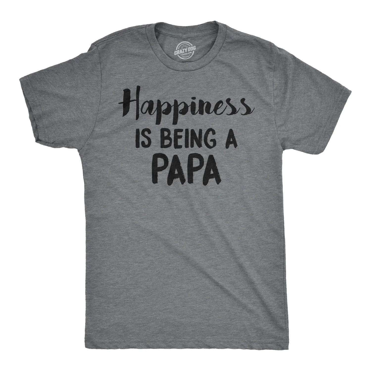Happiness Is Being a Papa Men's T Shirt sold by Crazy Dog T-Shirts