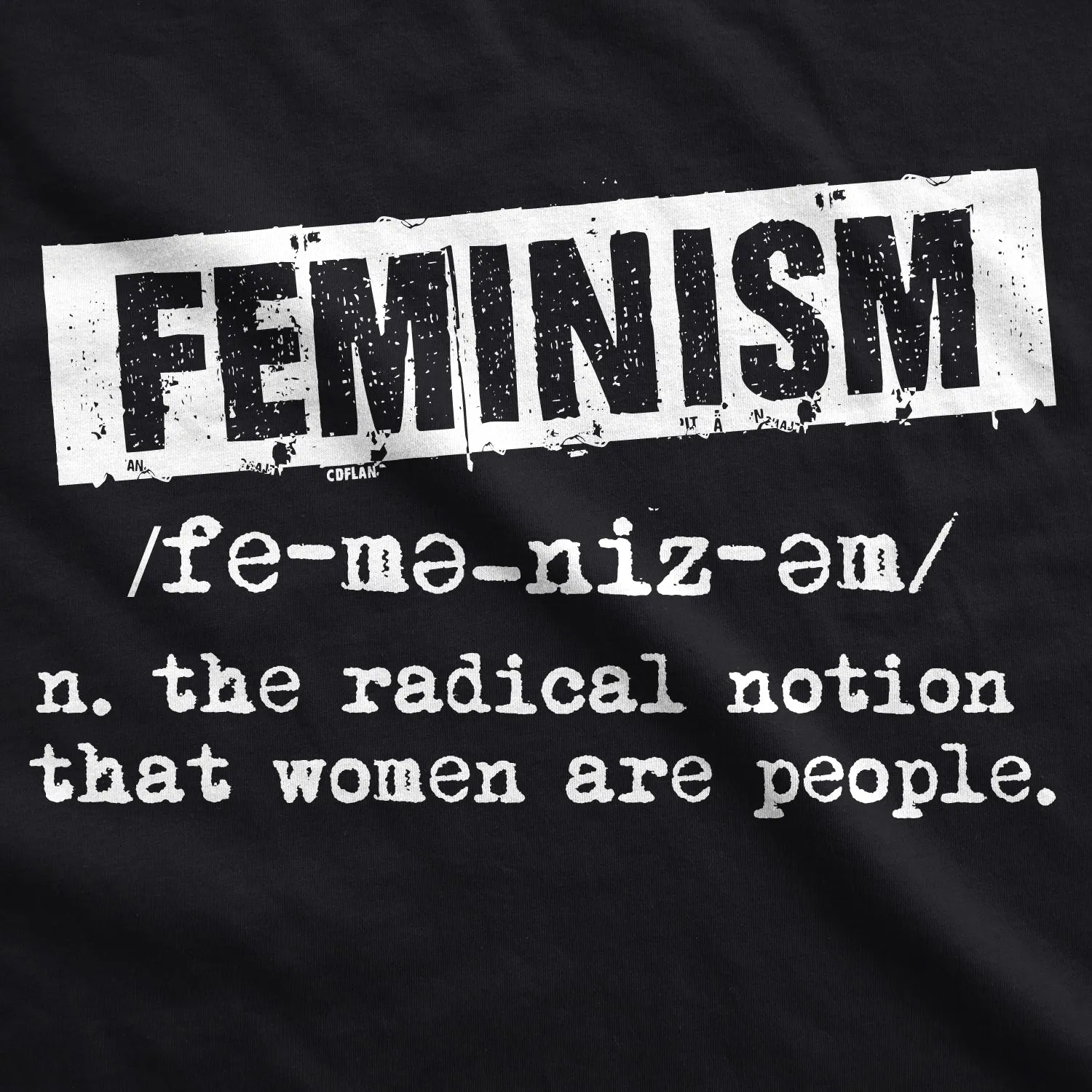 Feminist Definition Women's T Shirt sold by Crazy Dog T-Shirts product image thumbnail 2