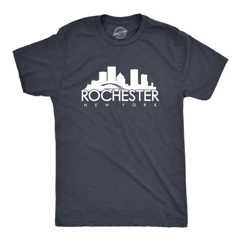 Rochester, New York Men's T Shirt sold by Crazy Dog T-Shirts