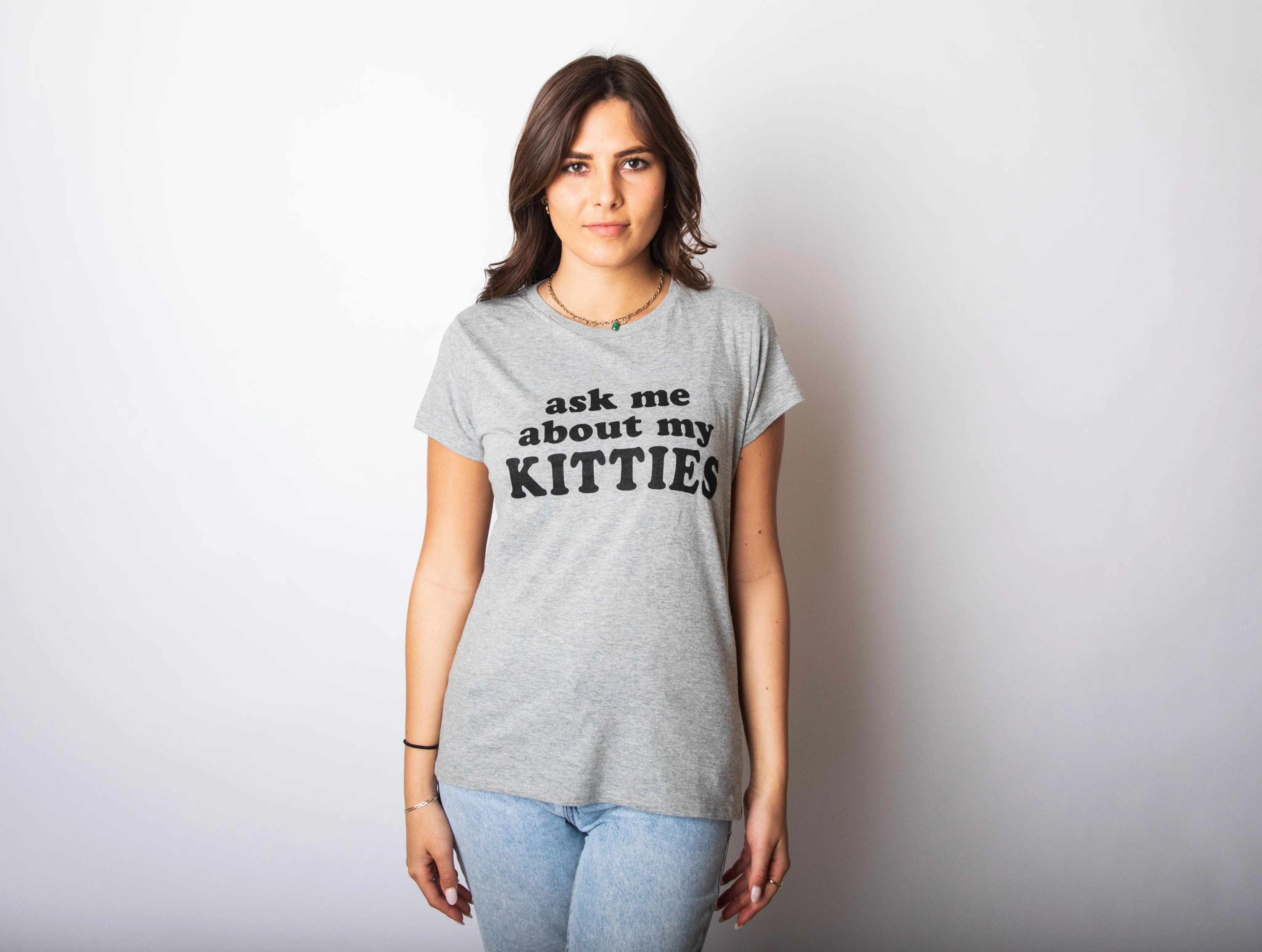 Ask Me About My Kitties Men's T Shirt sold by Crazy Dog T-Shirts product image thumbnail 4
