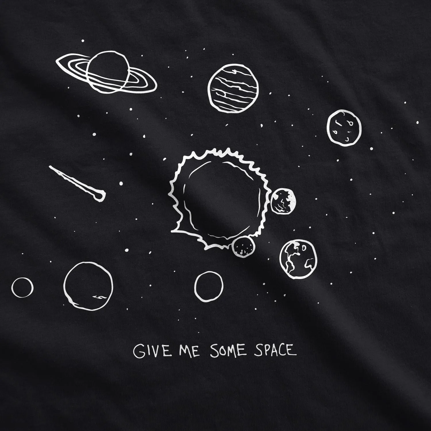 Give Me Some Space Women's T Shirt sold by Crazy Dog T-Shirts product image thumbnail 2