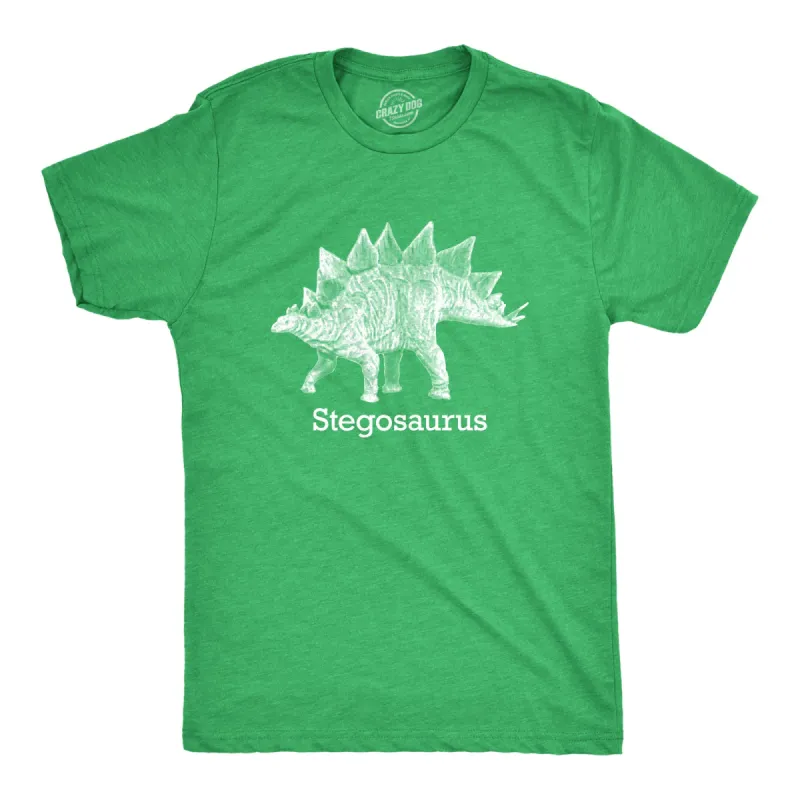 Stegosaurus Men's T Shirt sold by Crazy Dog T-Shirts