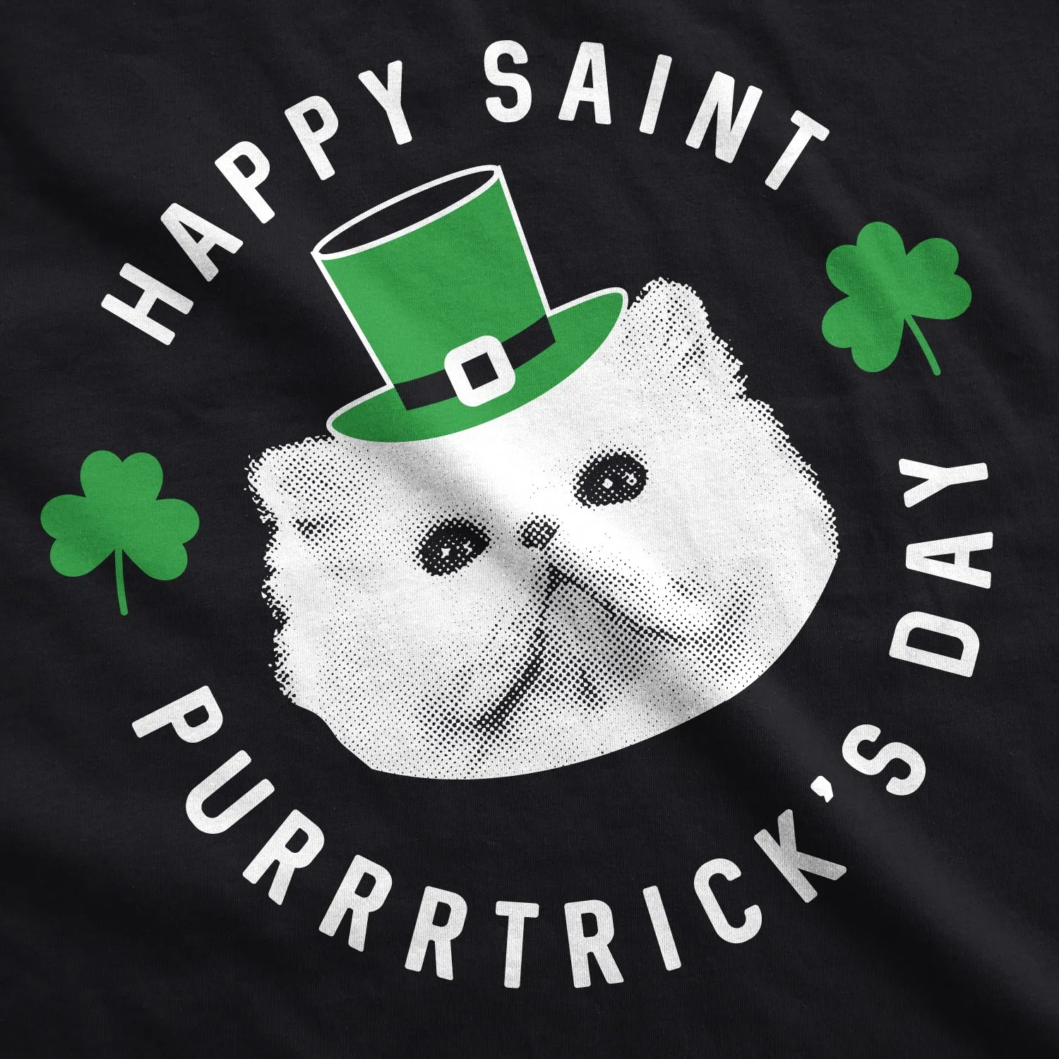 Happy St. Purrtrick's Day Men's T Shirt sold by Crazy Dog T-Shirts product image thumbnail 2