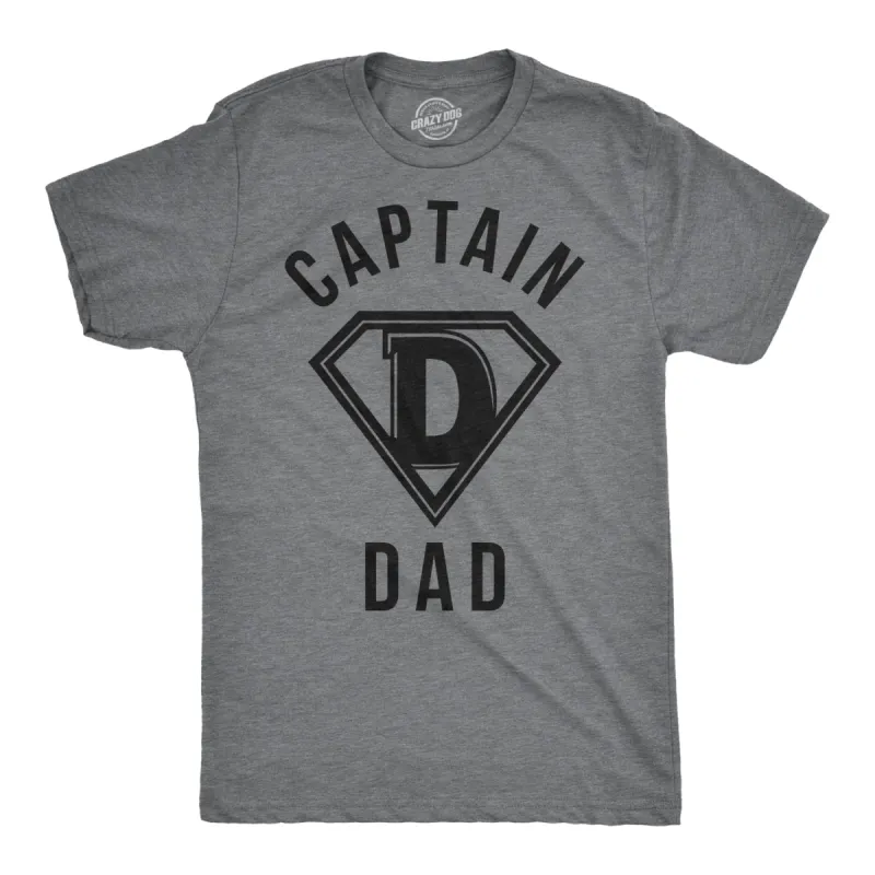 Captain Dad Men's T Shirt sold by Crazy Dog T-Shirts
