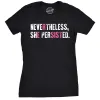 Resist Nevertheless She Persisted (Multicolor) Women's T Shirt sold by Crazy Dog T-Shirts