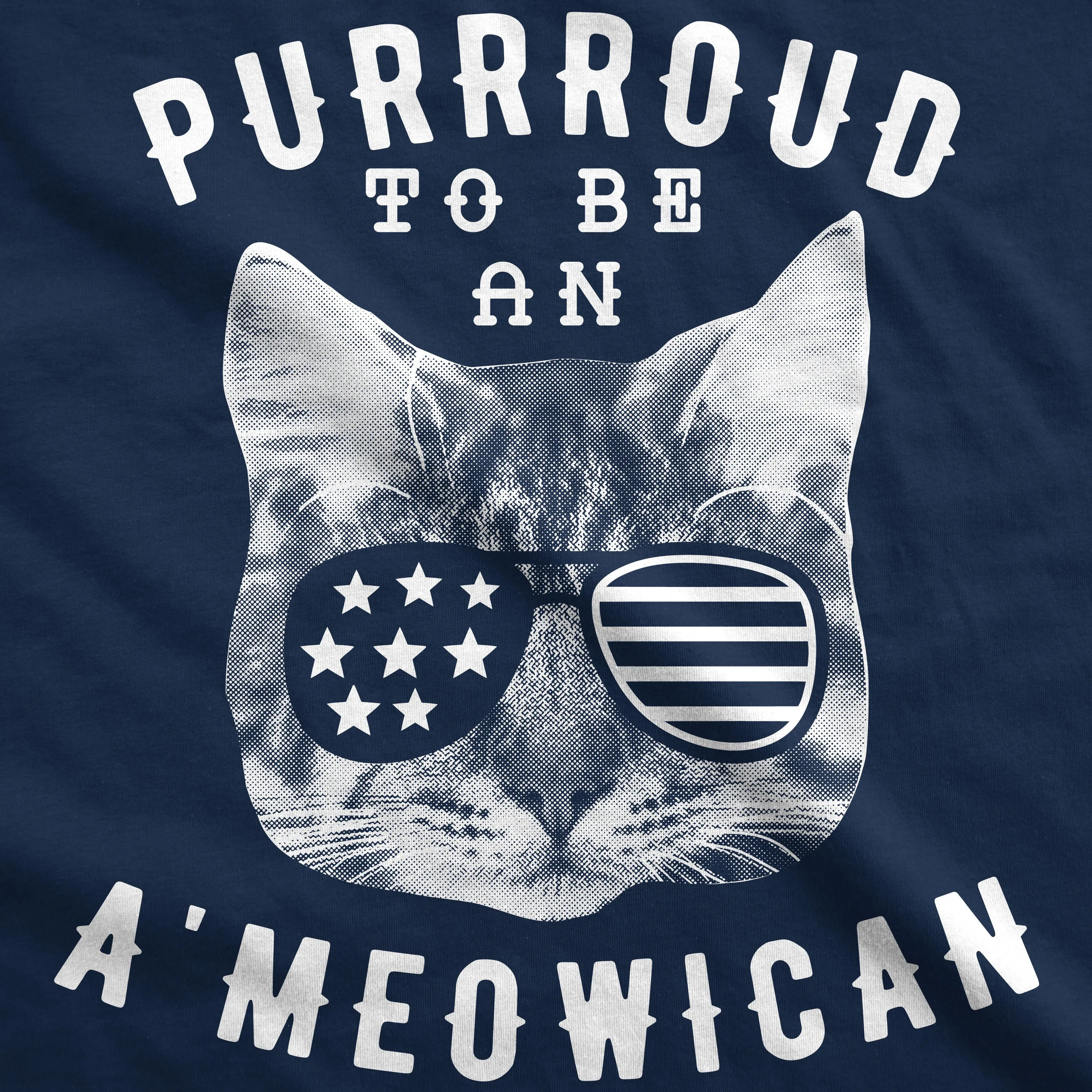 Purrroud To Be An Ameowican Men's T Shirt sold by Crazy Dog T-Shirts product image thumbnail 2