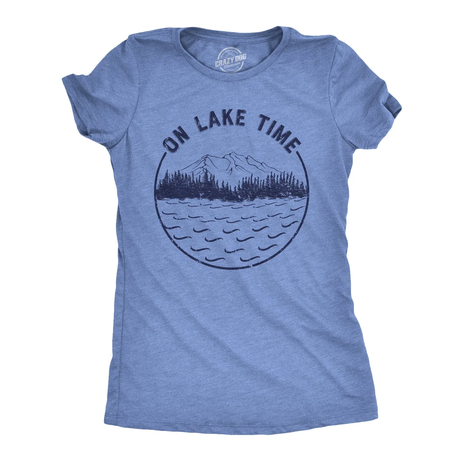 On Lake Time Women's T Shirt sold by Crazy Dog T-Shirts product image thumbnail 3