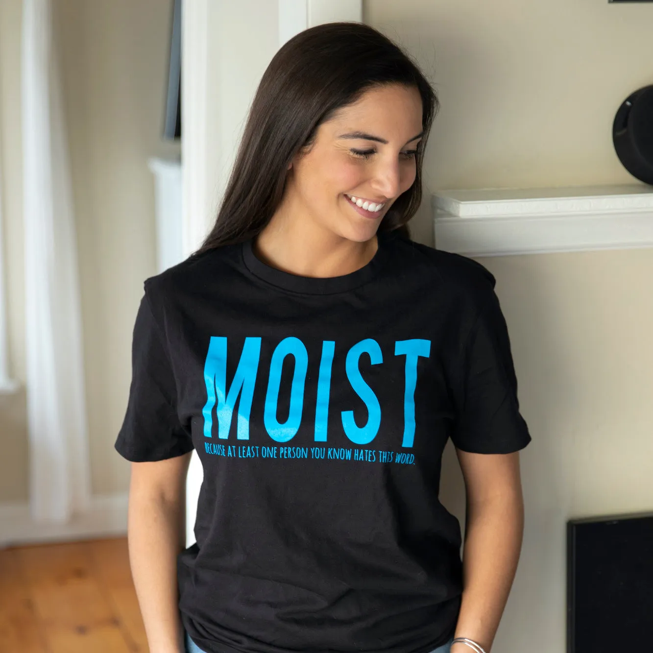 Moist One Person You Know Hates This Word Women's T Shirt sold by Crazy Dog T-Shirts product image thumbnail 3