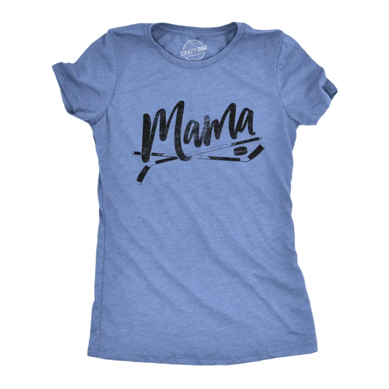 Hockey Mama Women's T Shirt sold by Crazy Dog T-Shirts