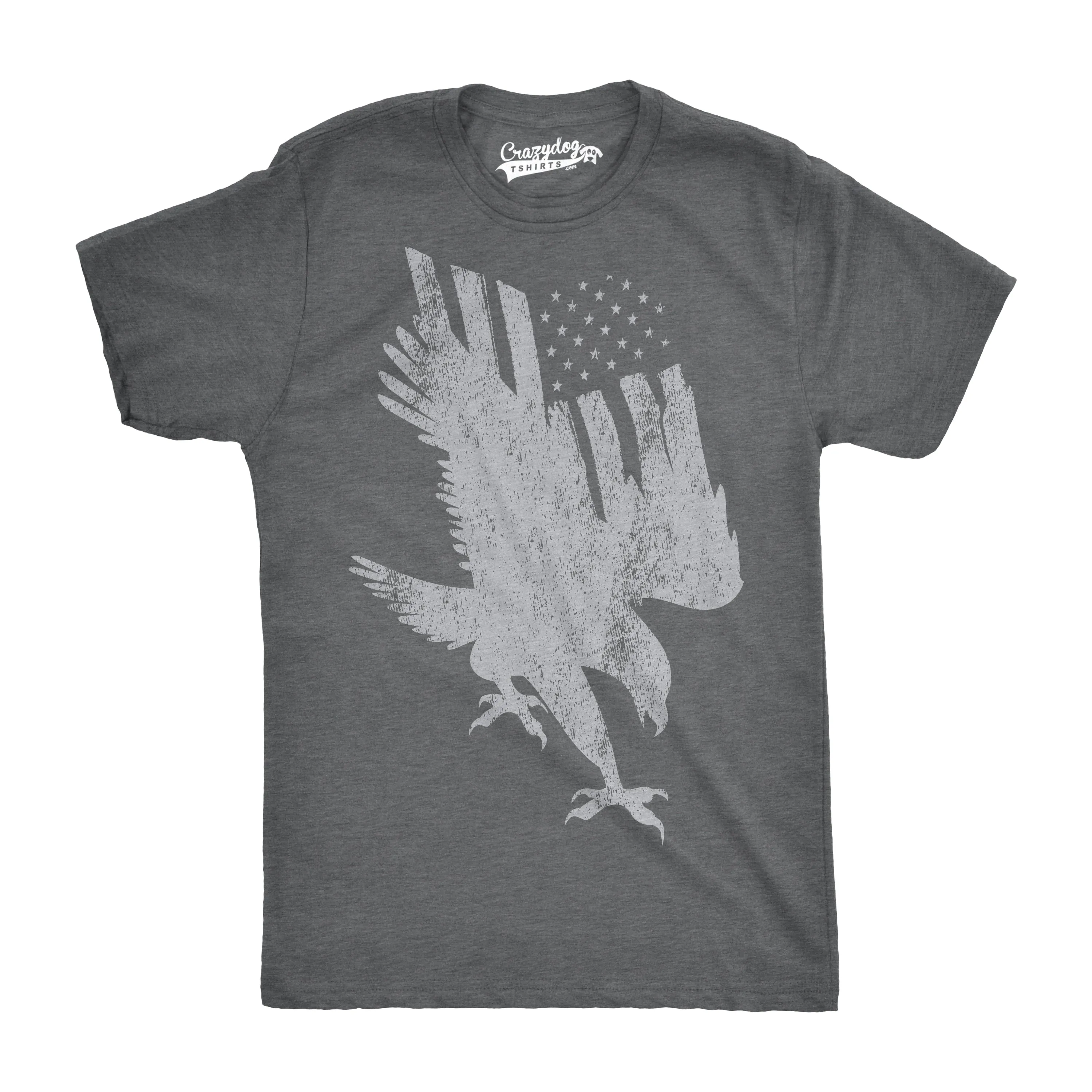 Flag Into Eagle Men's T Shirt sold by Crazy Dog T-Shirts product image thumbnail 3
