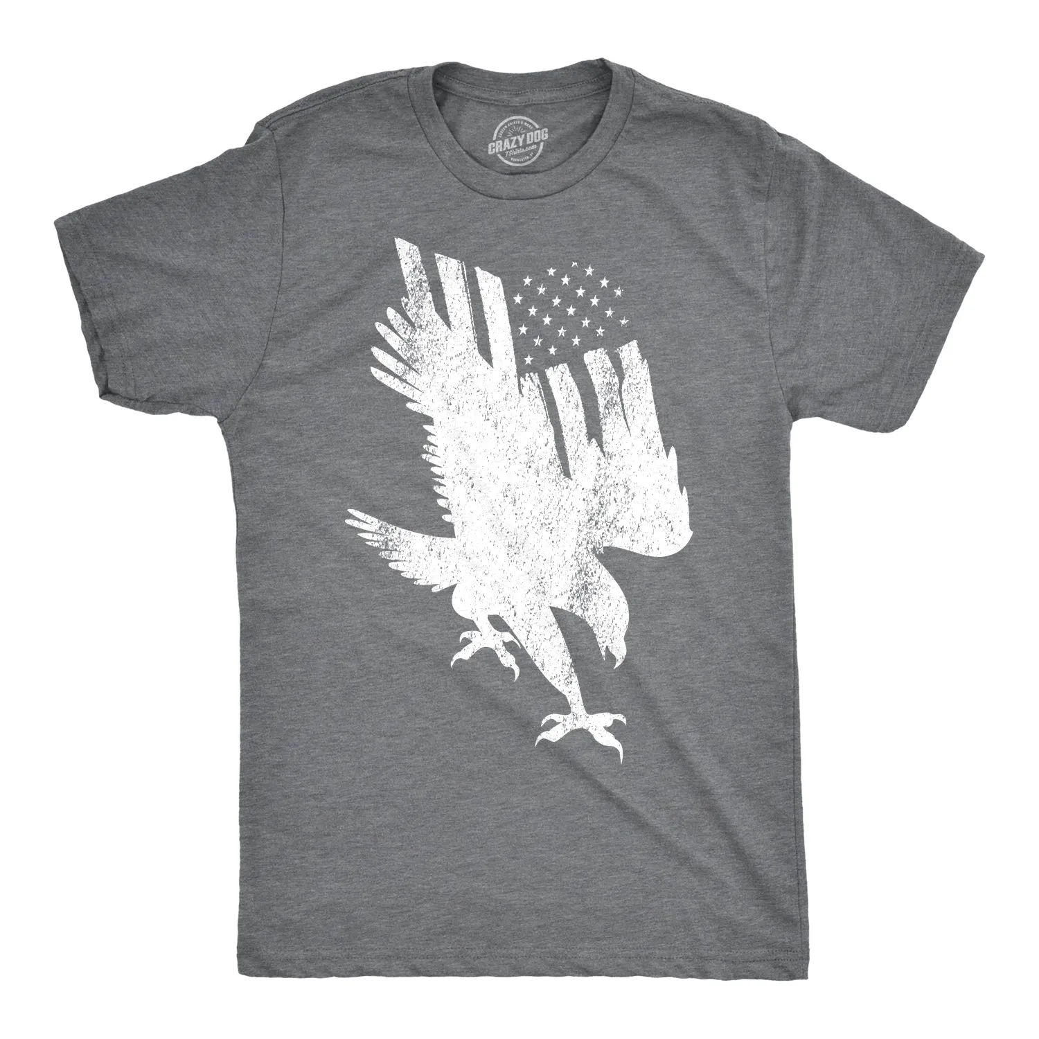 Flag Into Eagle Men's T Shirt sold by Crazy Dog T-Shirts