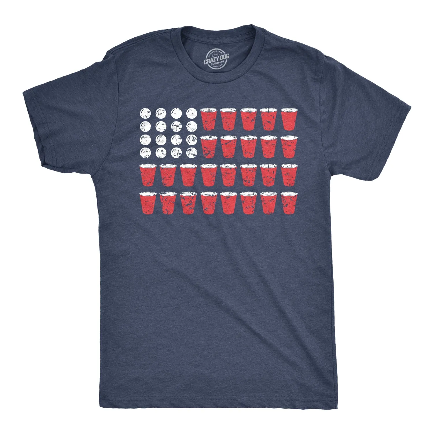 Beer Pong Flag Men's T Shirt sold by Crazy Dog T-Shirts