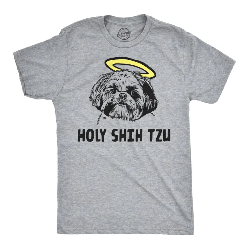 Holy Shih Tzu Men's T Shirt sold by Crazy Dog T-Shirts