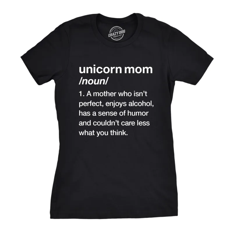 Unicorn Mom Women's T Shirt sold by Crazy Dog T-Shirts