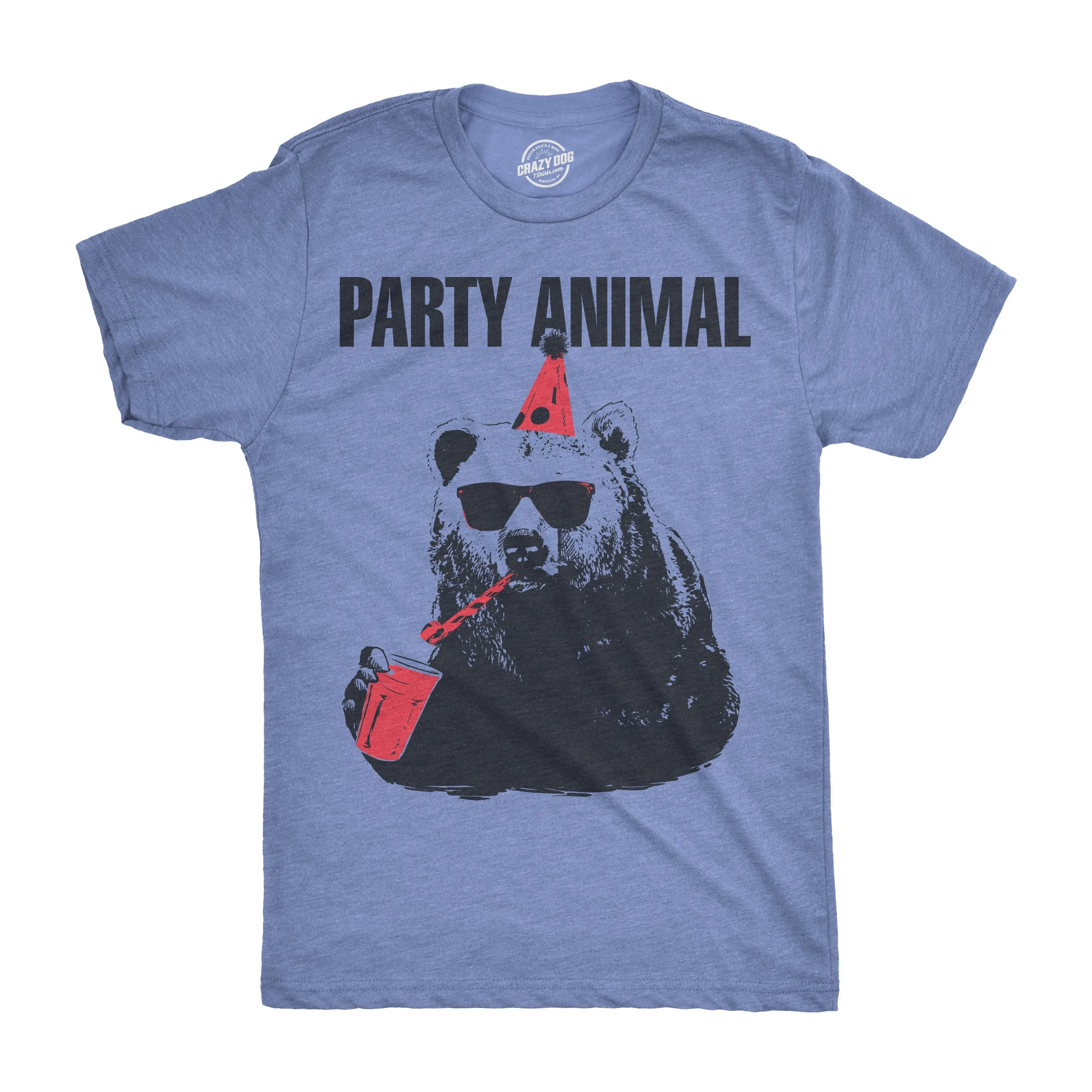 Party Animal Men's T Shirt sold by Crazy Dog T-Shirts product image thumbnail 2