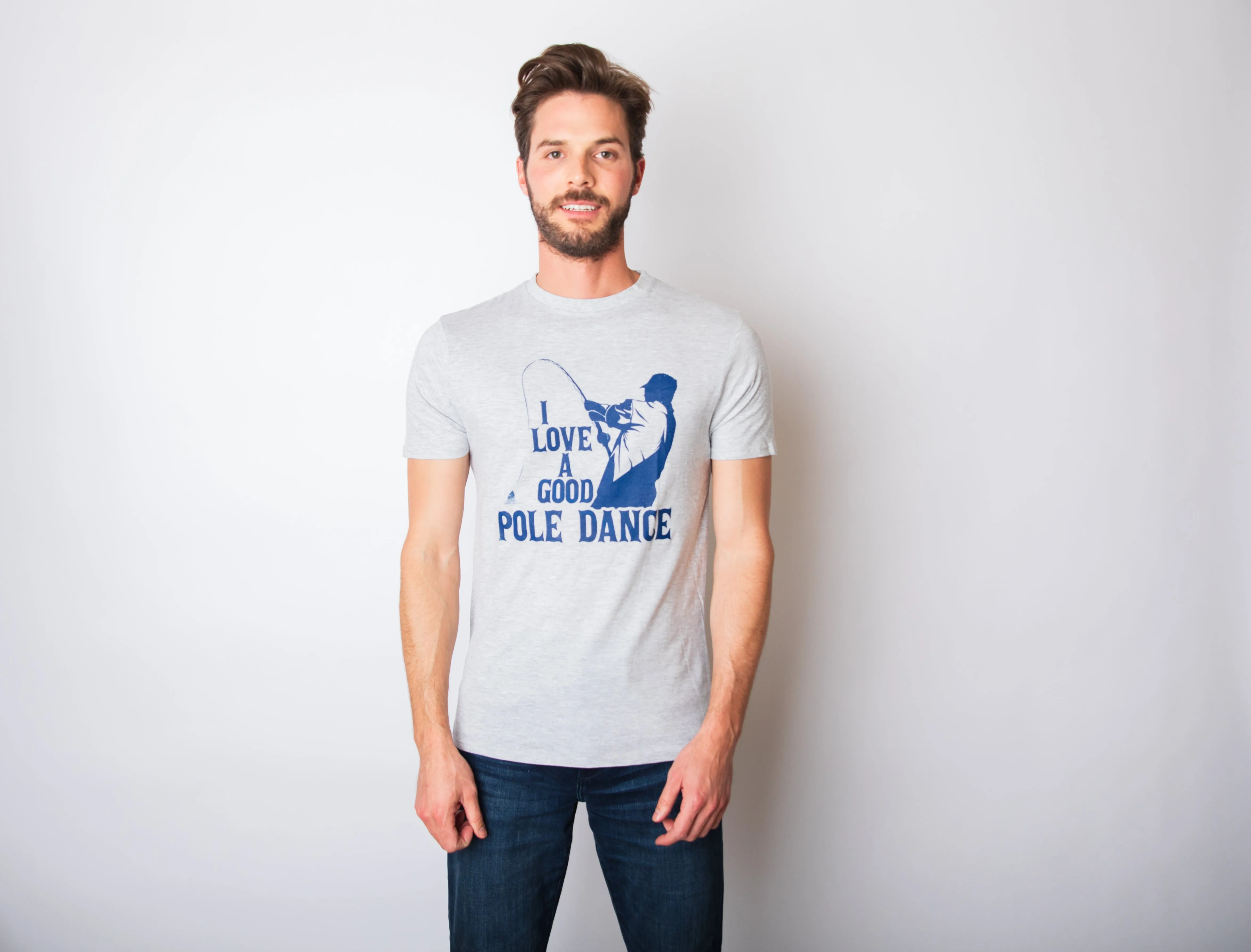 I Love A Good Pole Dance Men's T Shirt sold by Crazy Dog T-Shirts product image thumbnail 2