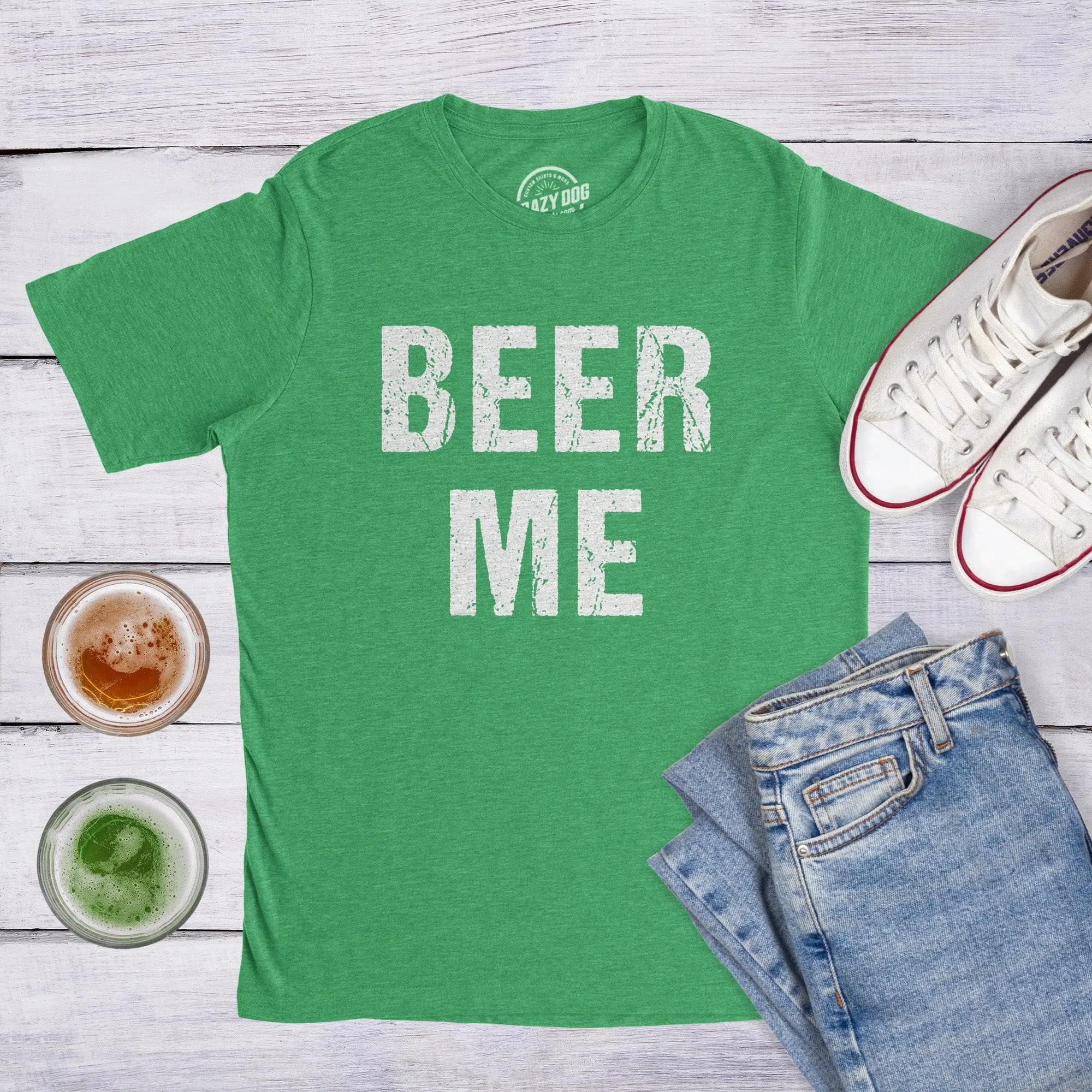 Beer Me Men's T Shirt sold by Crazy Dog T-Shirts product image thumbnail 3