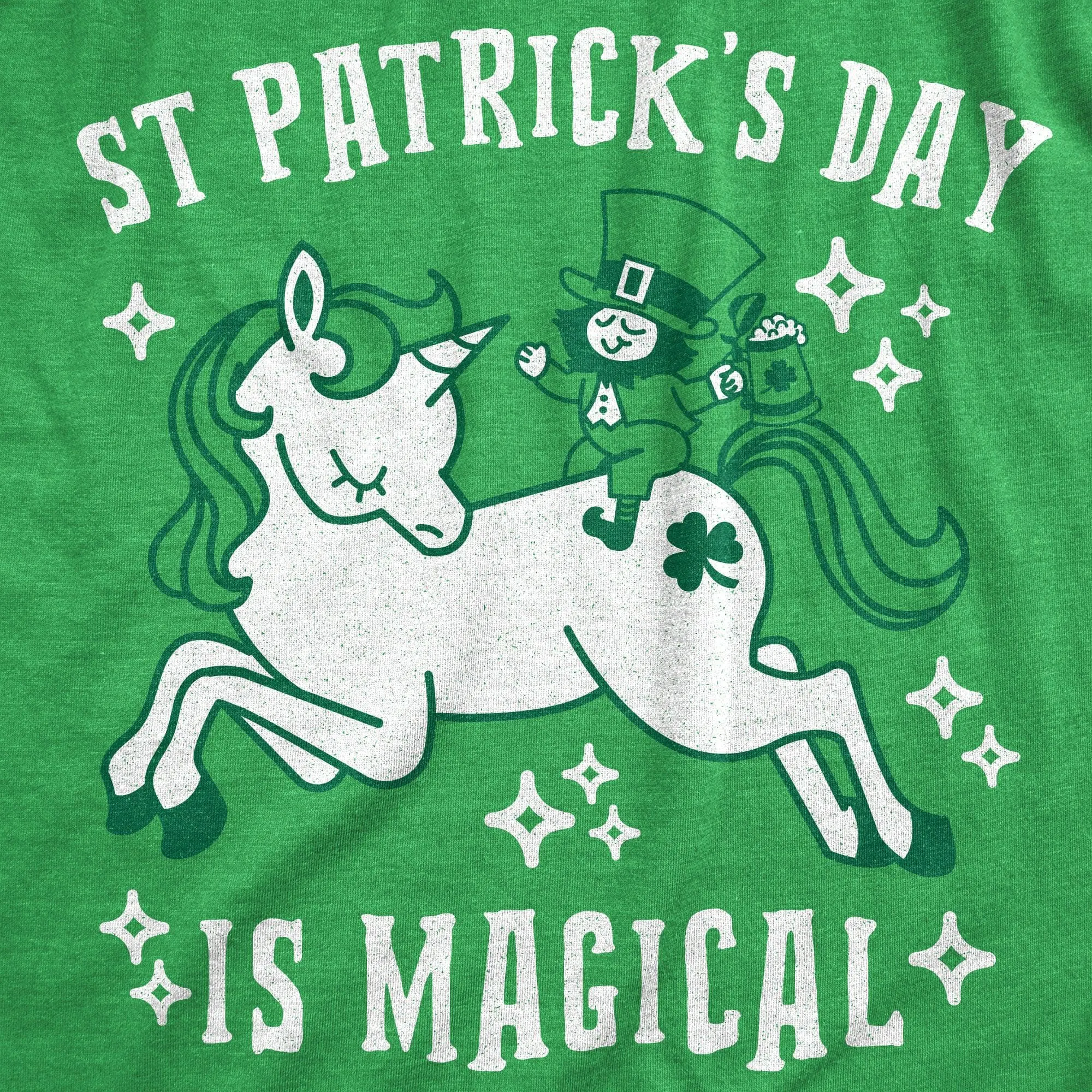 St. Patrick's Day Is Magical Women's T Shirt sold by Crazy Dog T-Shirts product image thumbnail 2