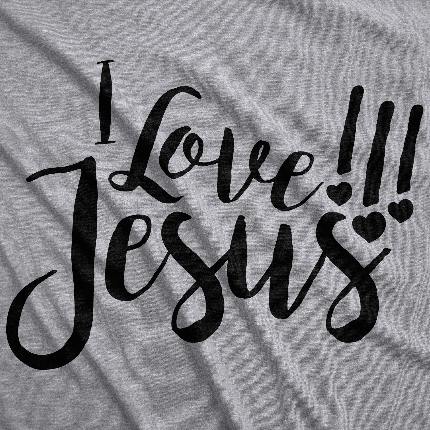 I Love Jesus Women's T Shirt sold by Crazy Dog T-Shirts product image thumbnail 2