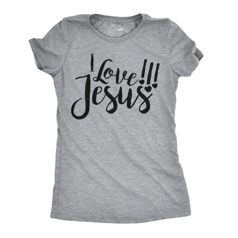 I Love Jesus Women's T Shirt sold by Crazy Dog T-Shirts