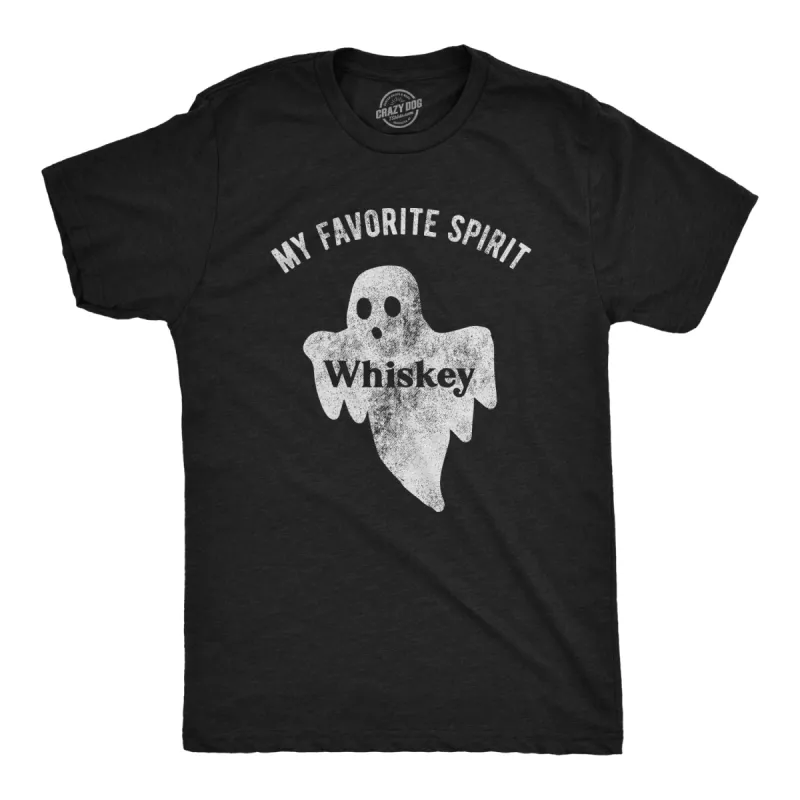 My Favorite Spirit Whiskey Men's T Shirt sold by Crazy Dog T-Shirts