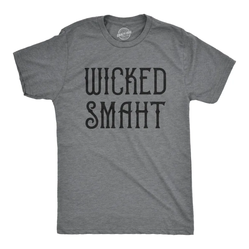 Wicked Smaht Men's T Shirt sold by Crazy Dog T-Shirts