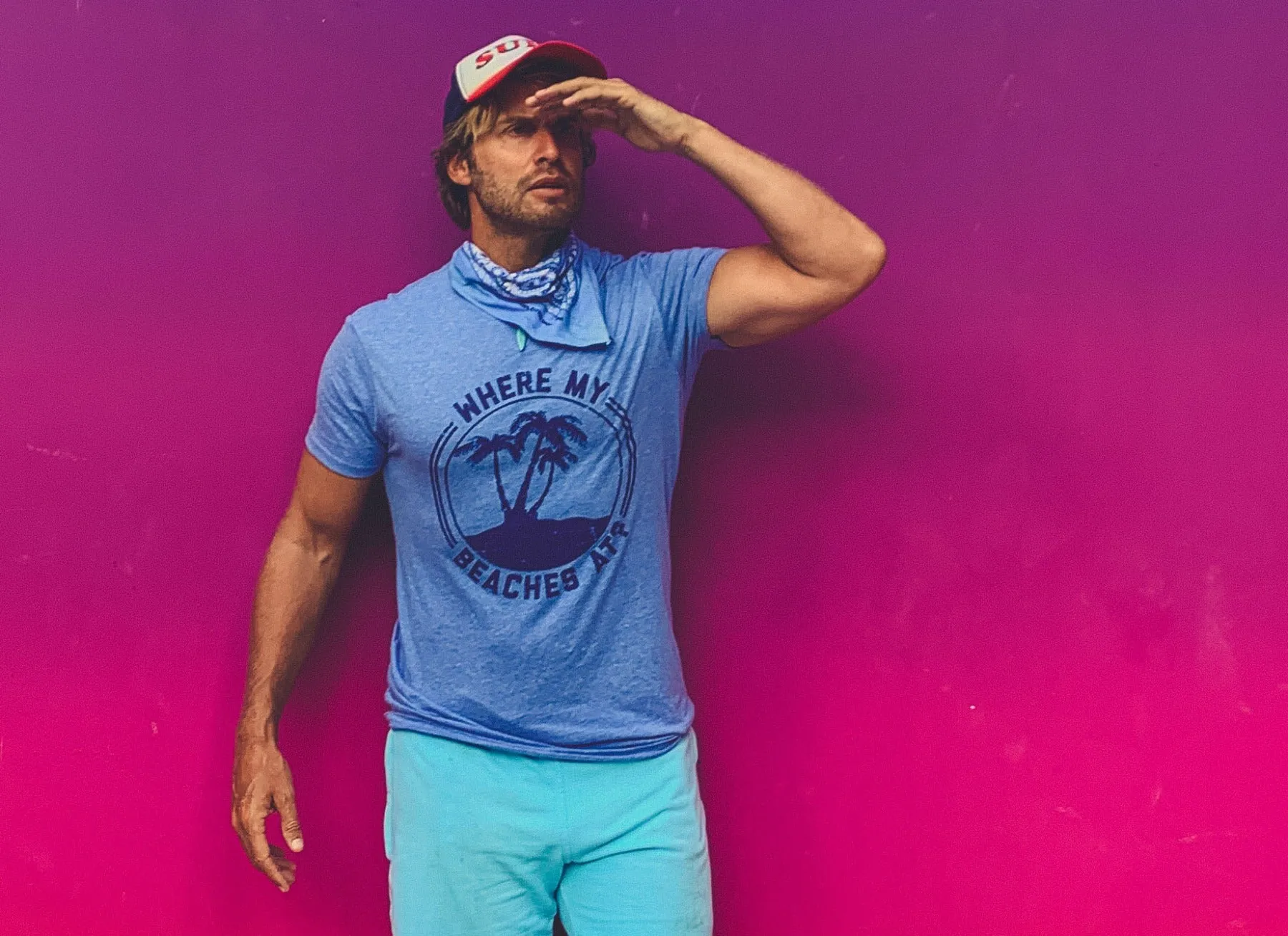 Where My Beaches At? Men's T Shirt sold by Crazy Dog T-Shirts product image thumbnail 2