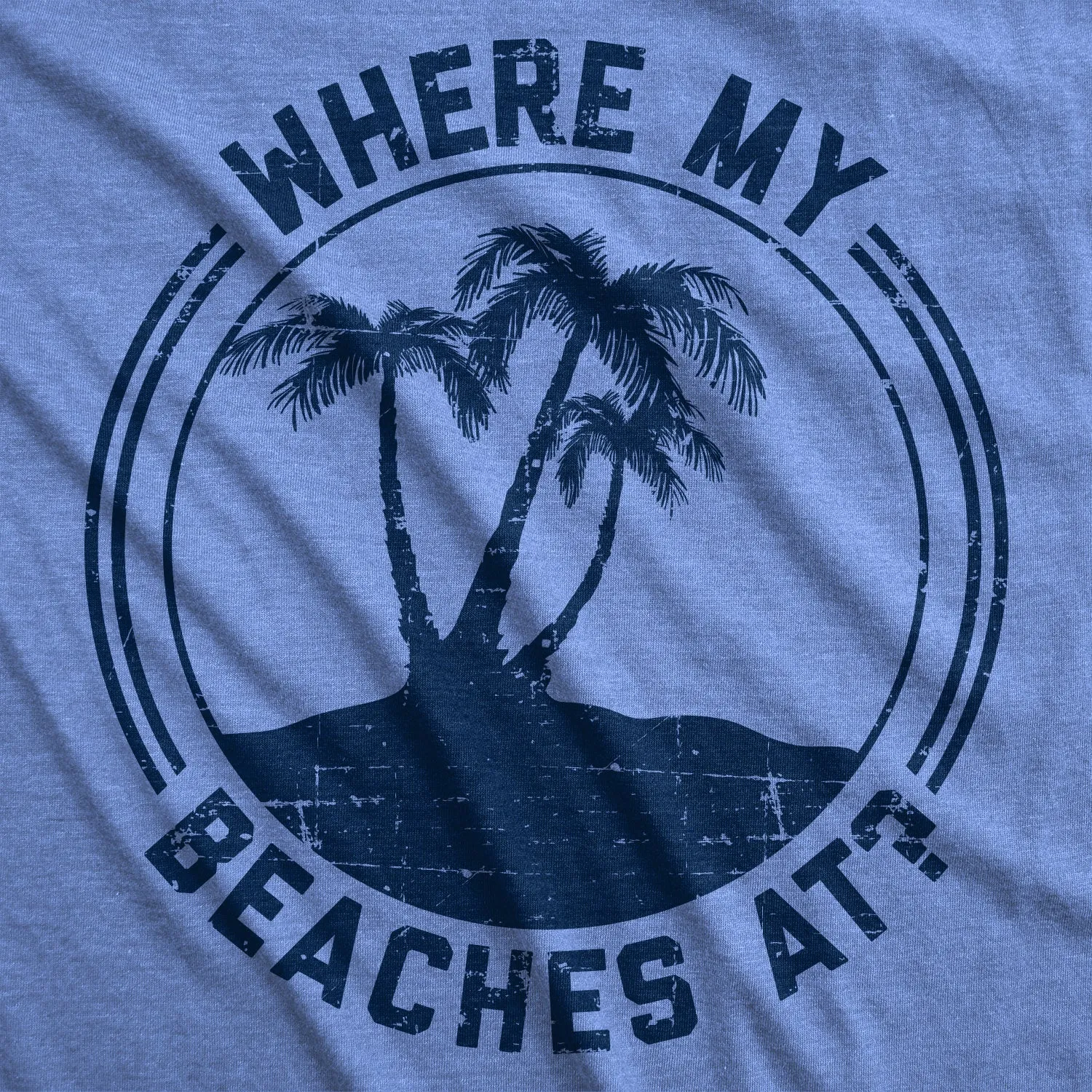 Where My Beaches At? Men's T Shirt sold by Crazy Dog T-Shirts product image thumbnail 4