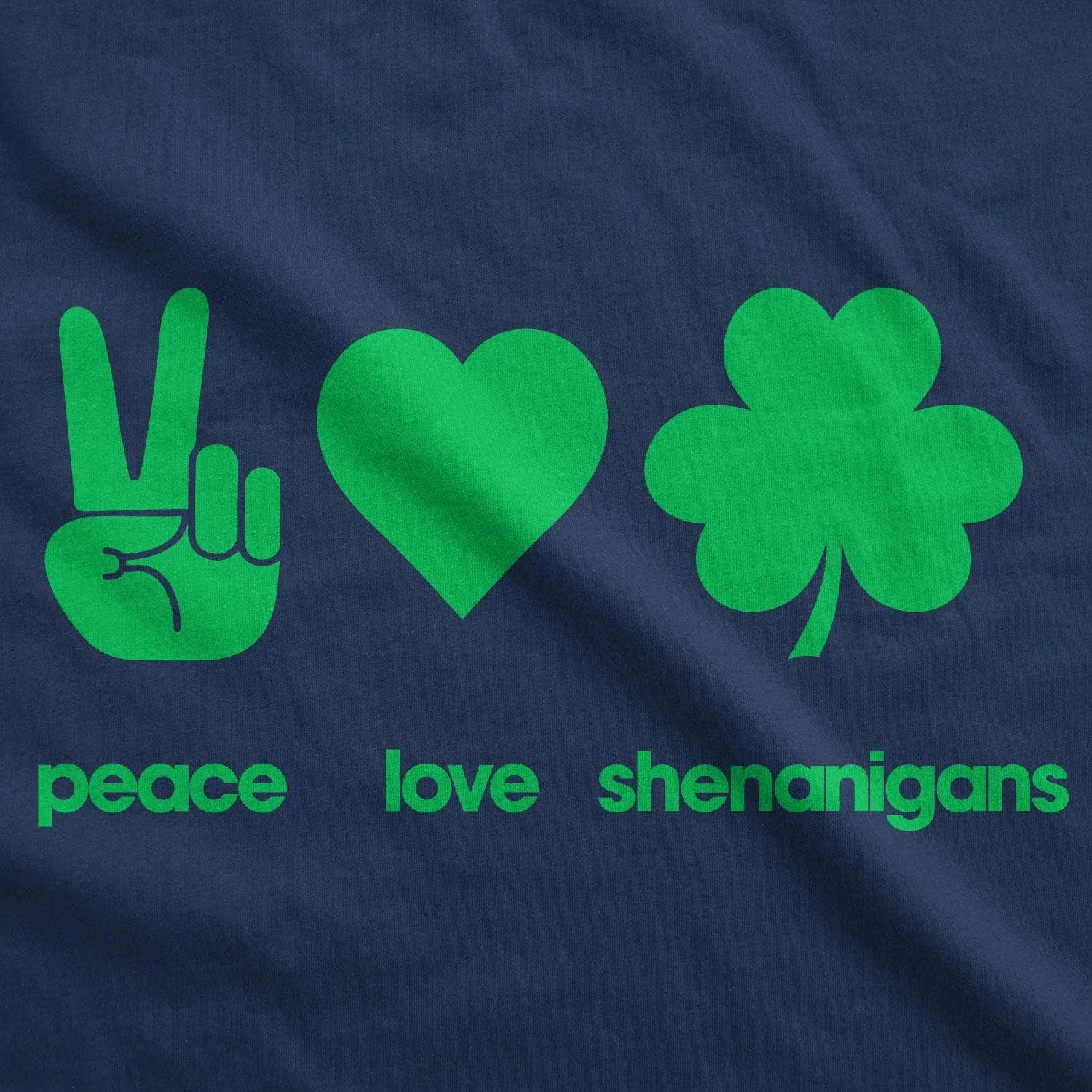 Peace Love Shenanigans Men's T Shirt sold by Crazy Dog T-Shirts product image thumbnail 2