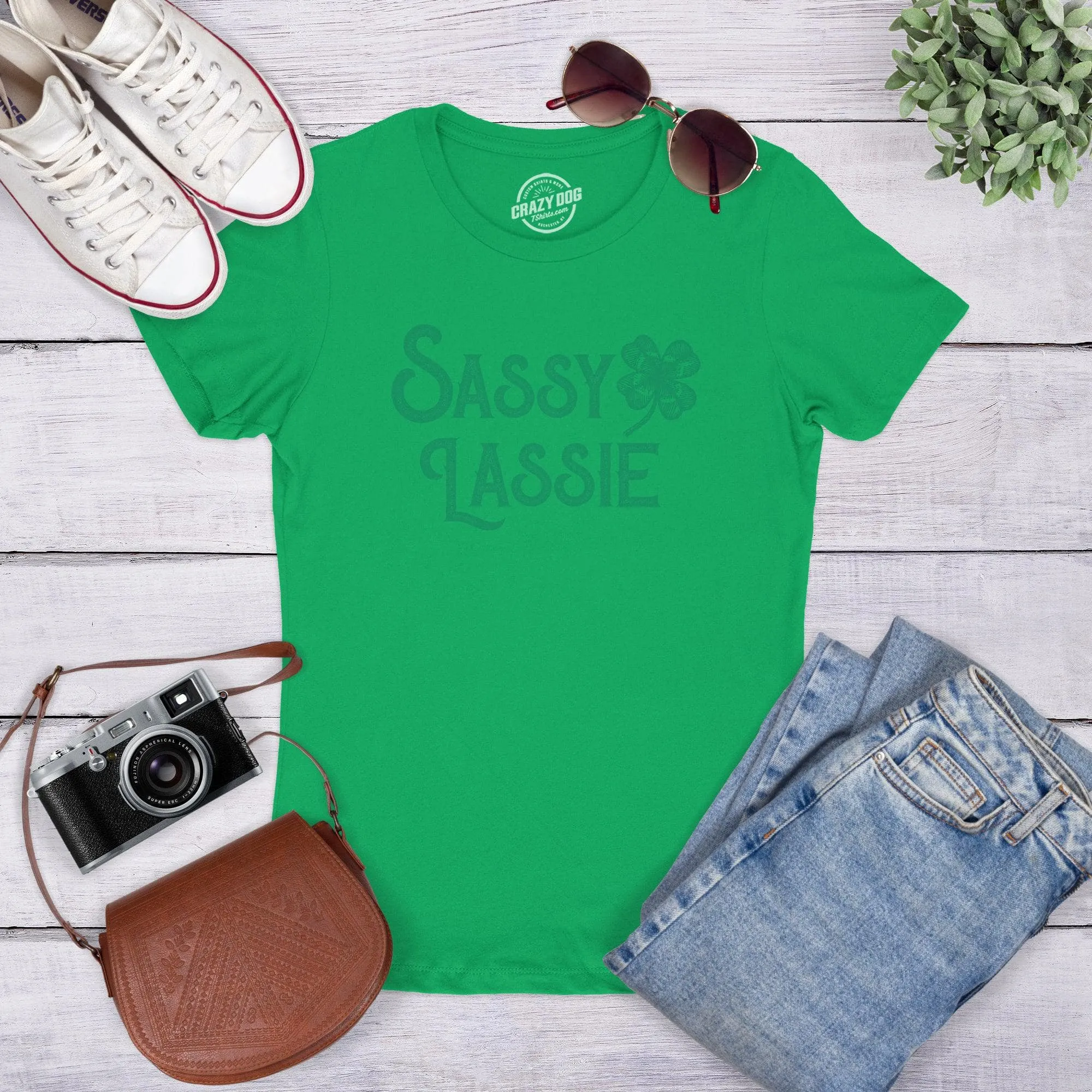 Sassy Lassie Women's T Shirt sold by Crazy Dog T-Shirts product image thumbnail 3