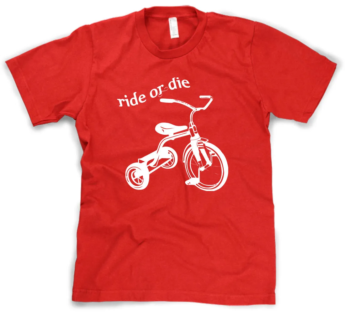 Ride Or Die Tricycle Men's T Shirt sold by Crazy Dog T-Shirts product image thumbnail 3