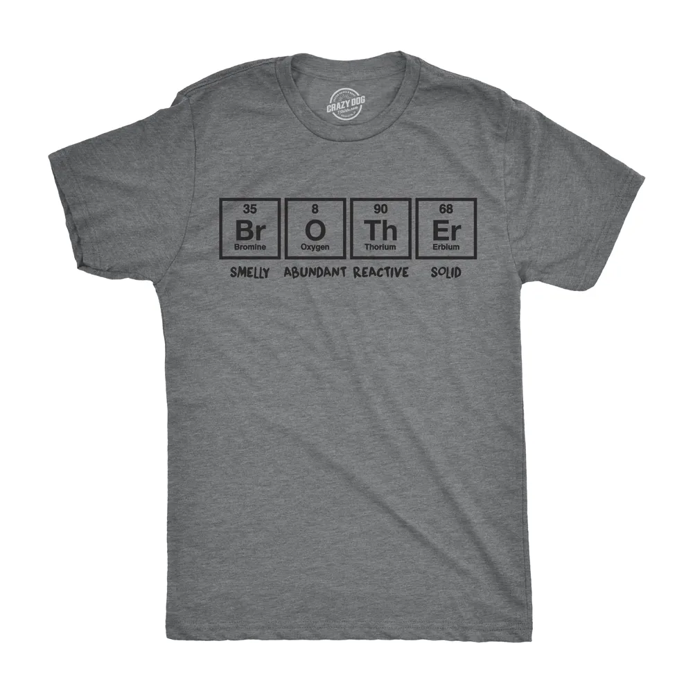 Brother Periodic Table Men's T Shirt sold by Crazy Dog T-Shirts