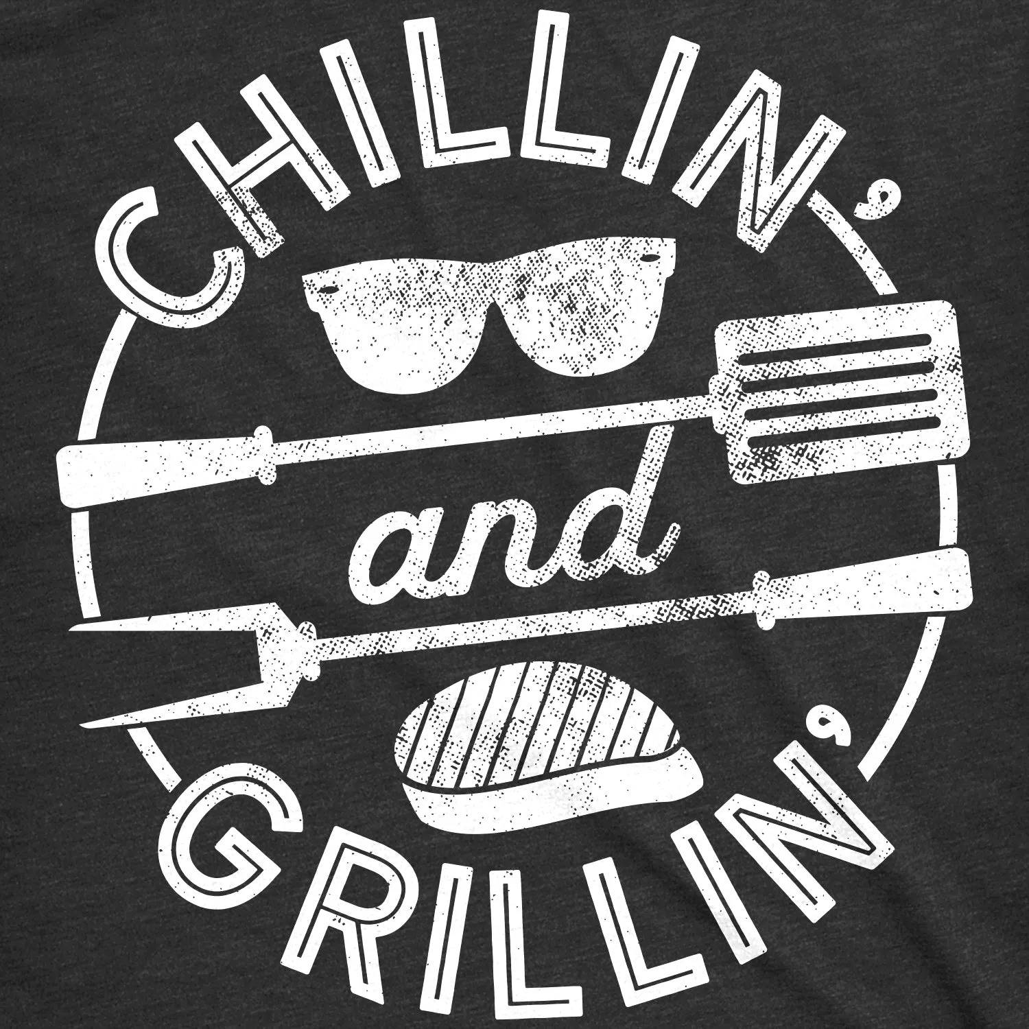 Chillin' And Grillin' Men's T Shirt sold by Crazy Dog T-Shirts product image thumbnail 2