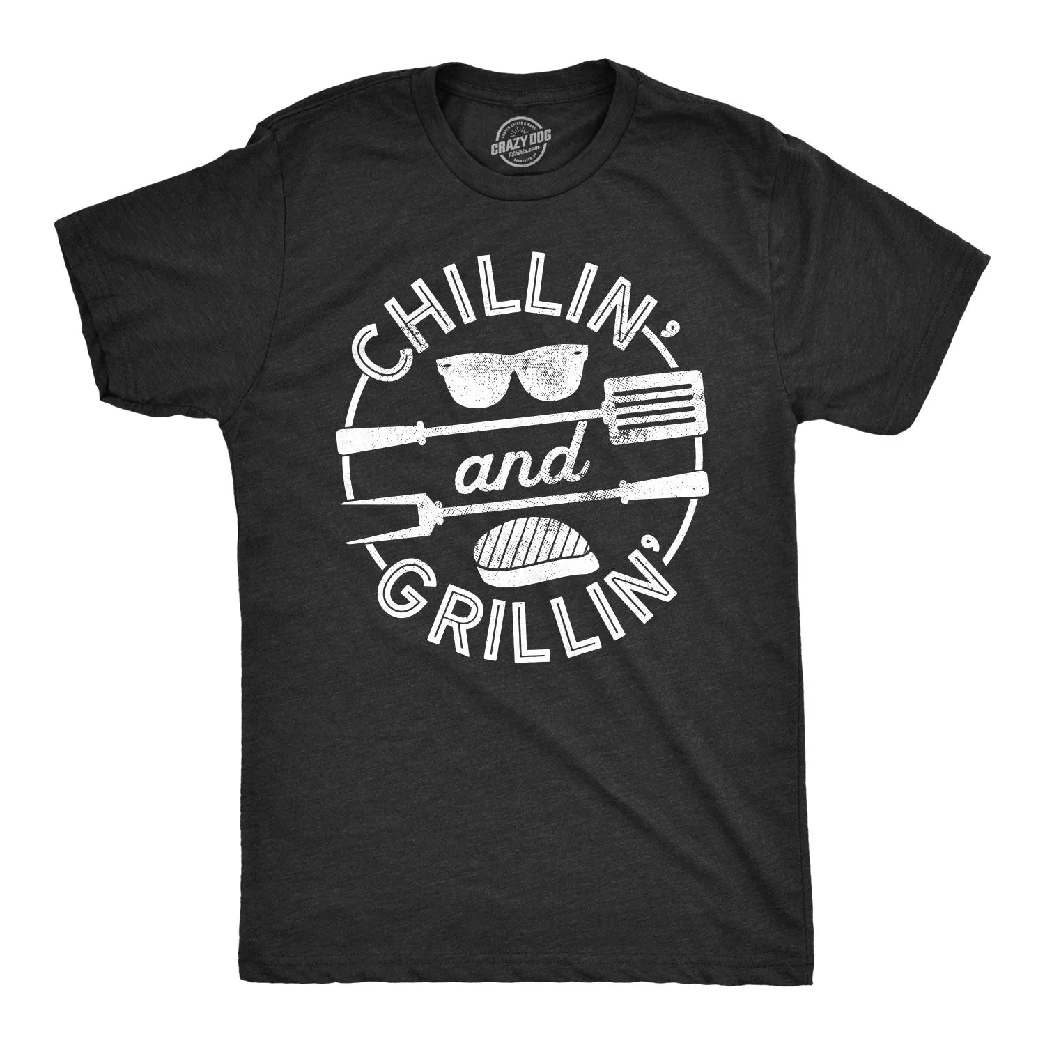 Chillin' And Grillin' Men's T Shirt sold by Crazy Dog T-Shirts product image thumbnail 3