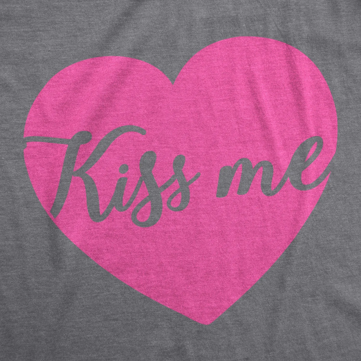 Kiss Me Script Heart Women's T Shirt sold by Crazy Dog T-Shirts product image thumbnail 2