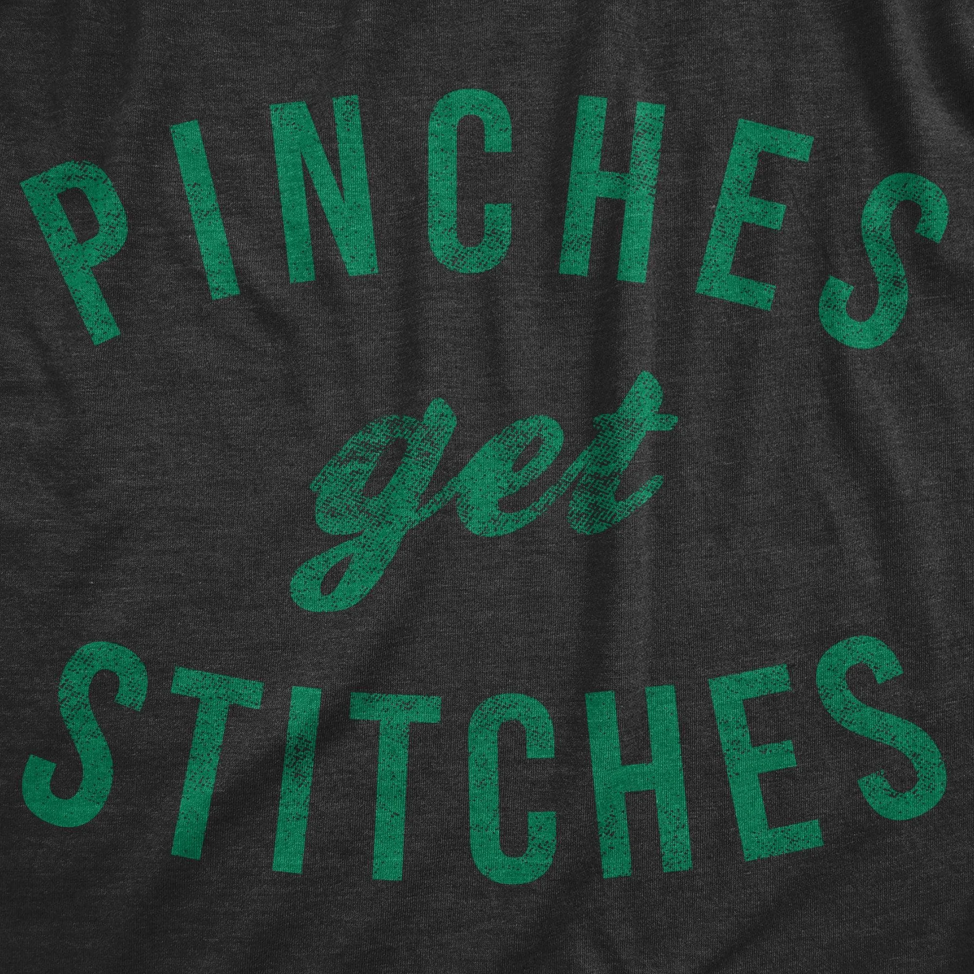 Pinches Get Stitches Men's T Shirt sold by Crazy Dog T-Shirts product image thumbnail 3