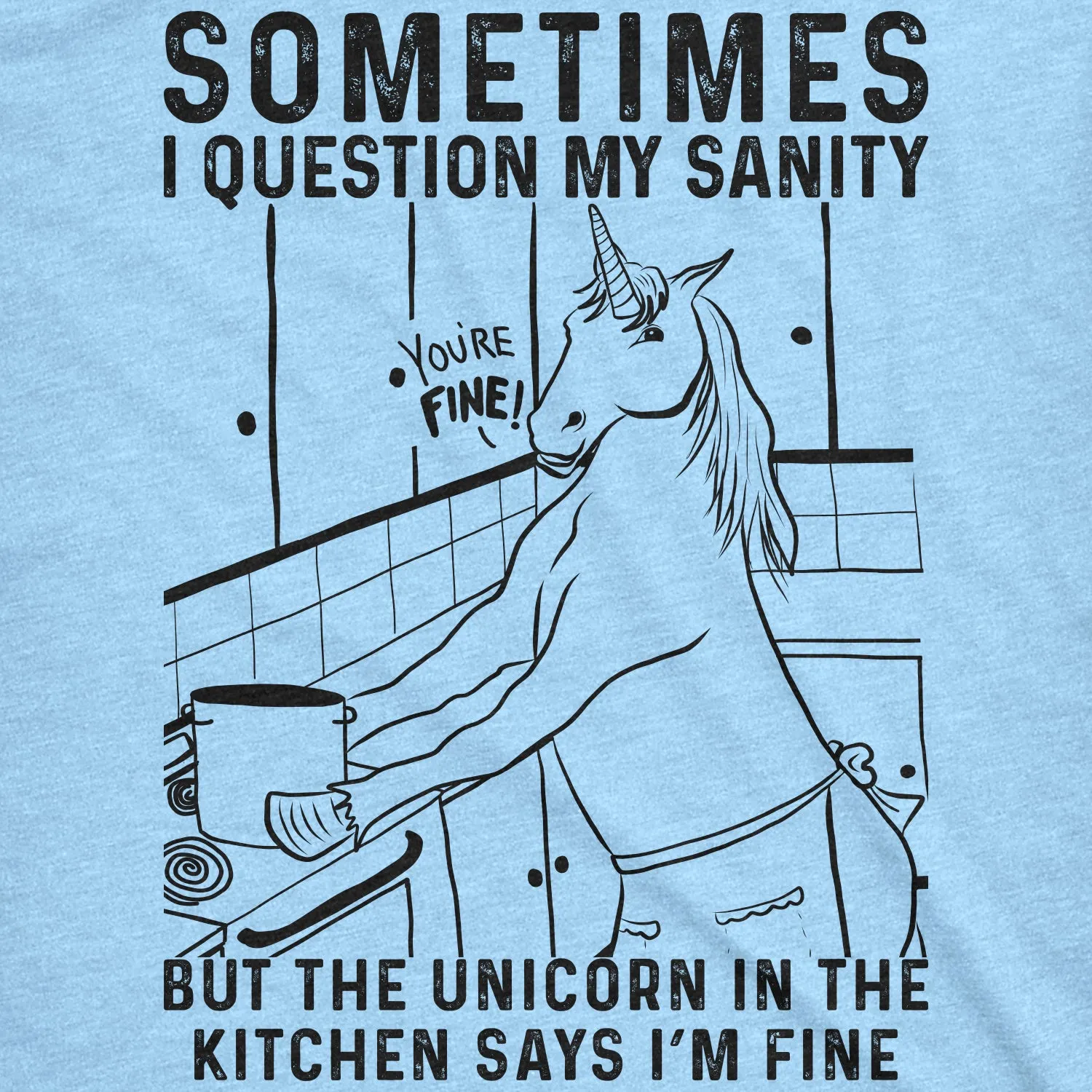 Sometimes I Question My Sanity Women's T Shirt sold by Crazy Dog T-Shirts product image thumbnail 2