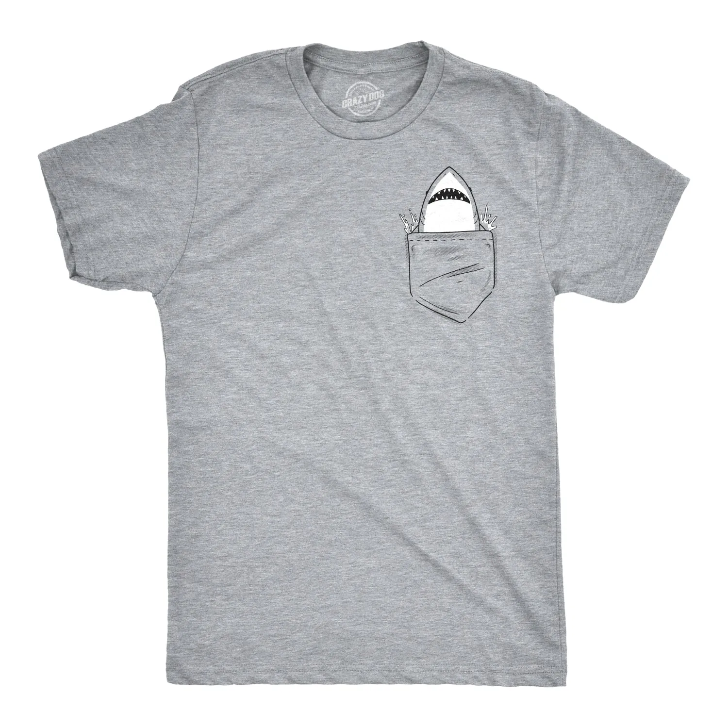 Pocket Shark Men's T Shirt sold by Crazy Dog T-Shirts