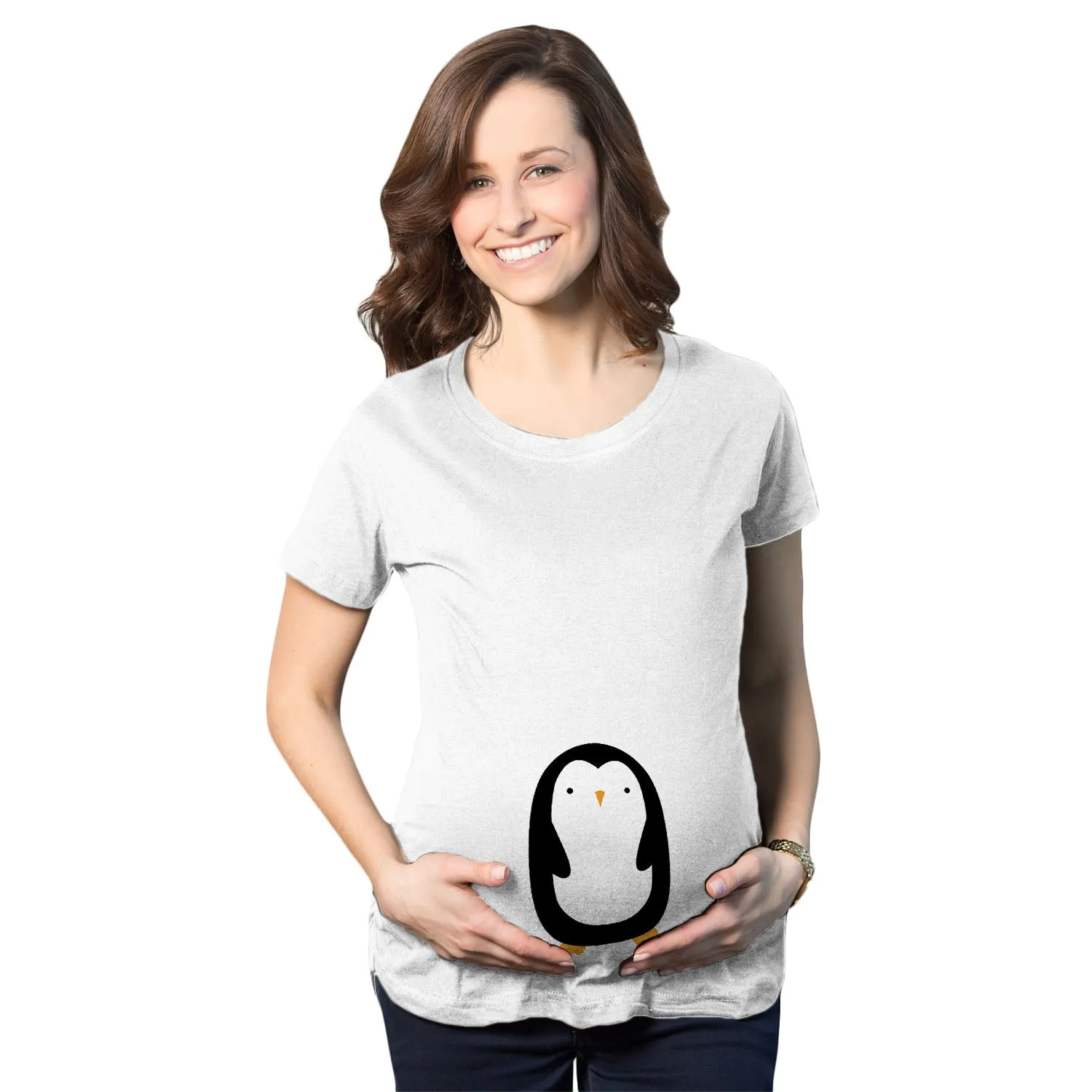 Penguin Maternity T Shirt sold by Crazy Dog T-Shirts