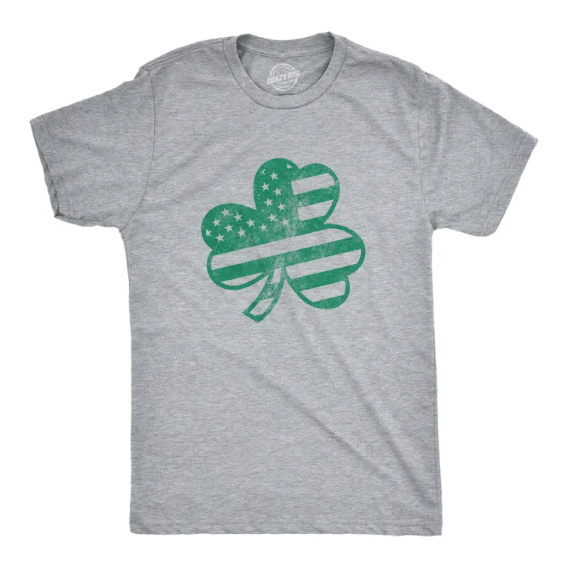 American Shamrock Men's T Shirt sold by Crazy Dog T-Shirts