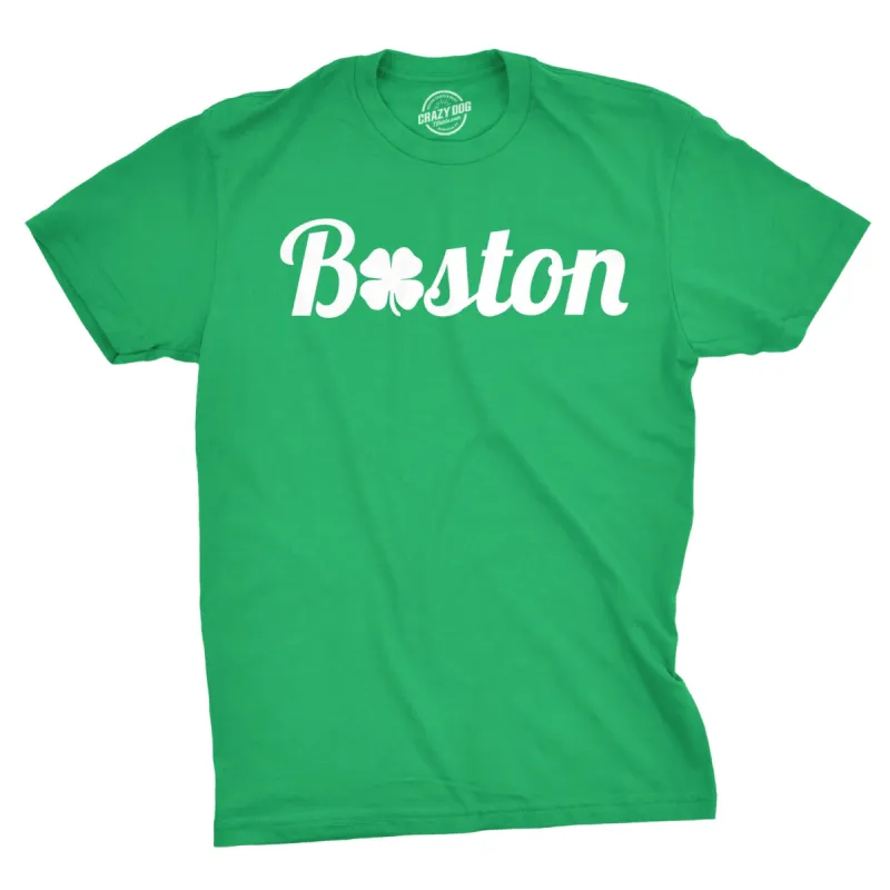 Boston Clover Men's T Shirt sold by Crazy Dog T-Shirts