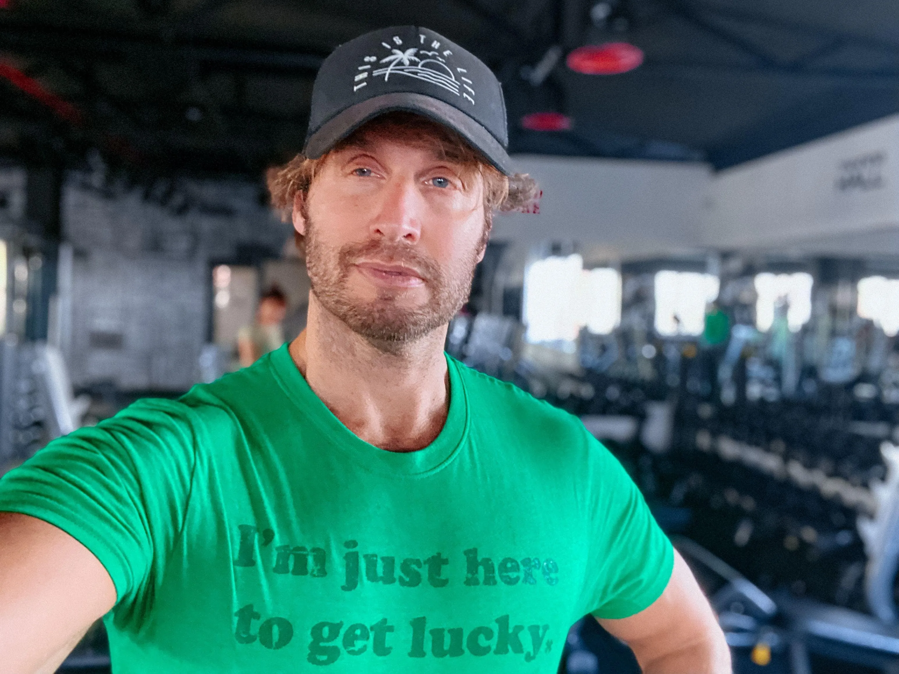 I'm Just Here To Get Lucky Men's T Shirt sold by Crazy Dog T-Shirts product image thumbnail 4