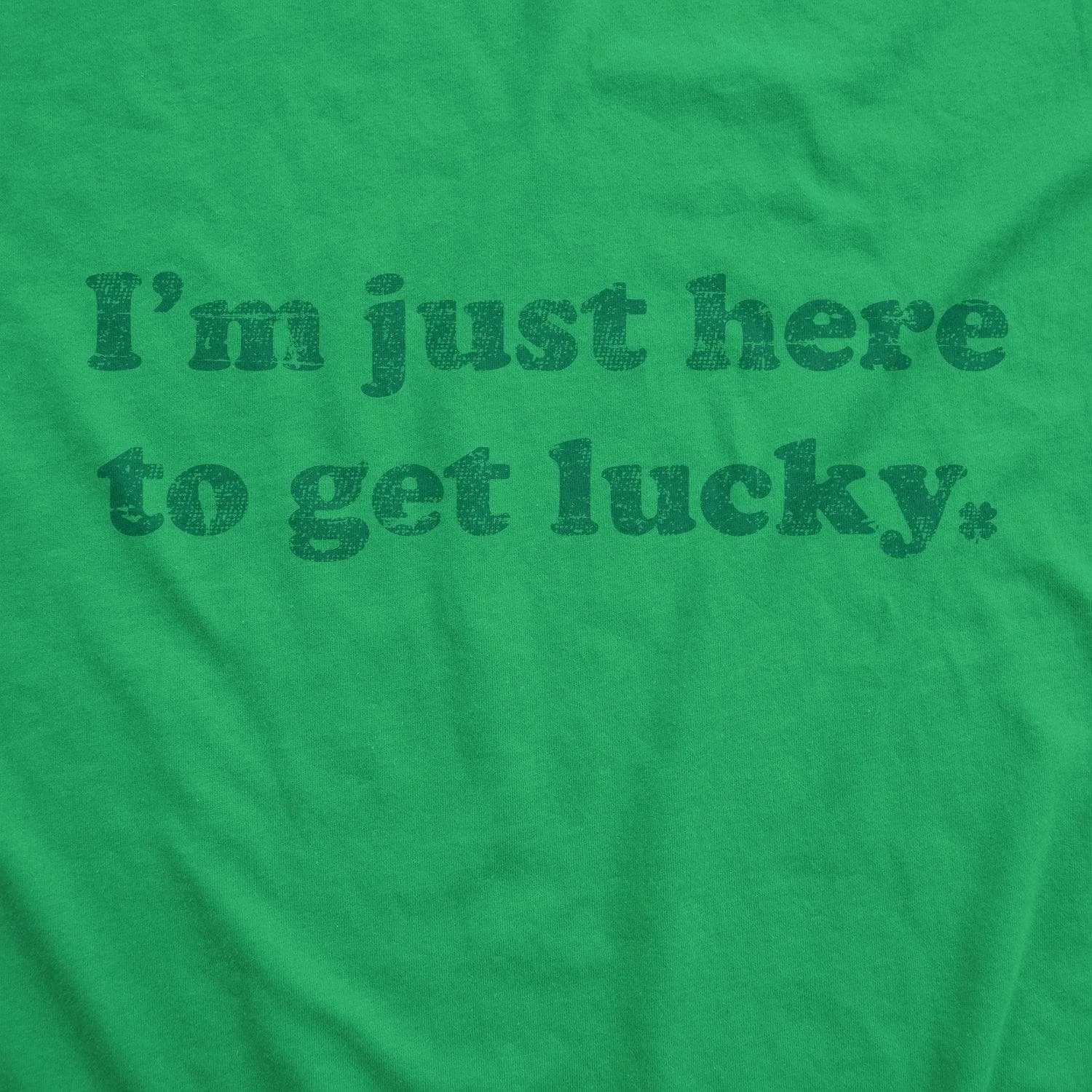 I'm Just Here To Get Lucky Men's T Shirt sold by Crazy Dog T-Shirts product image thumbnail 2
