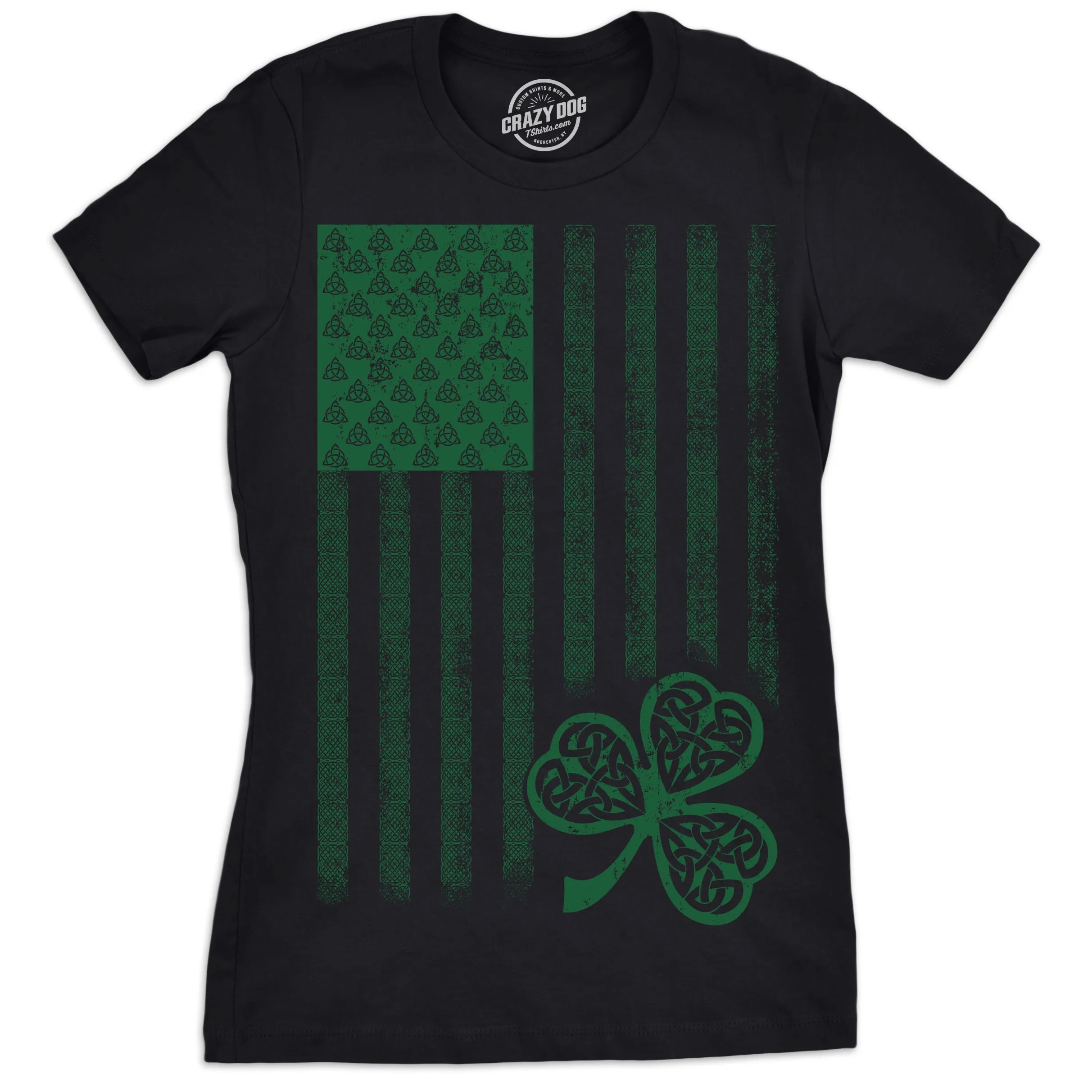 Celtic USA Flag Women's T Shirt sold by Crazy Dog T-Shirts