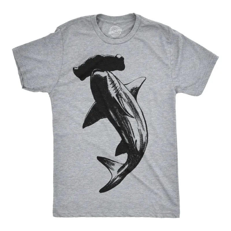 Hammerhead Shark Men's T Shirt sold by Crazy Dog T-Shirts