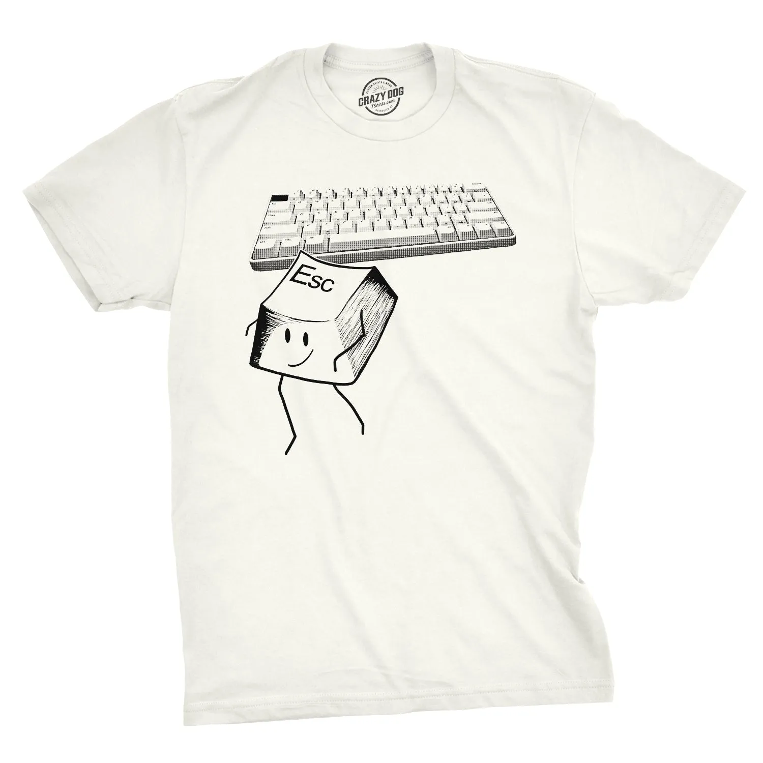 Escape Key Men's T Shirt sold by Crazy Dog T-Shirts product image thumbnail 2